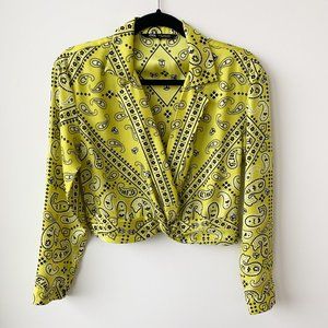 NEVER WORN Zara Cropped Blouse